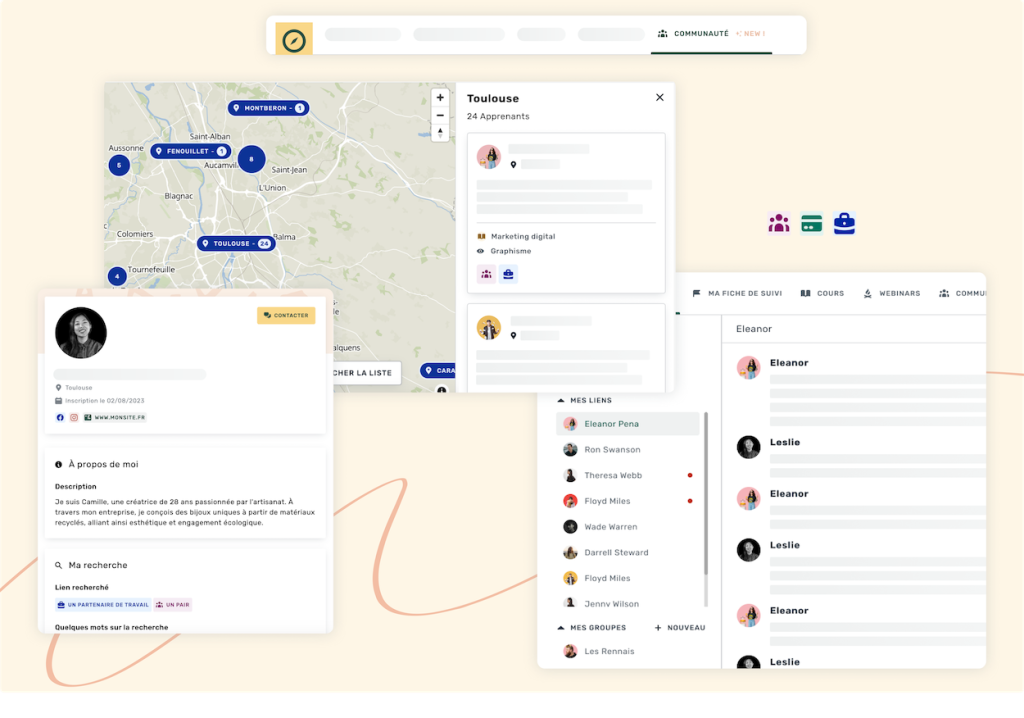 La communauté LiveMentor et ses groupes de responsabilité partout en France