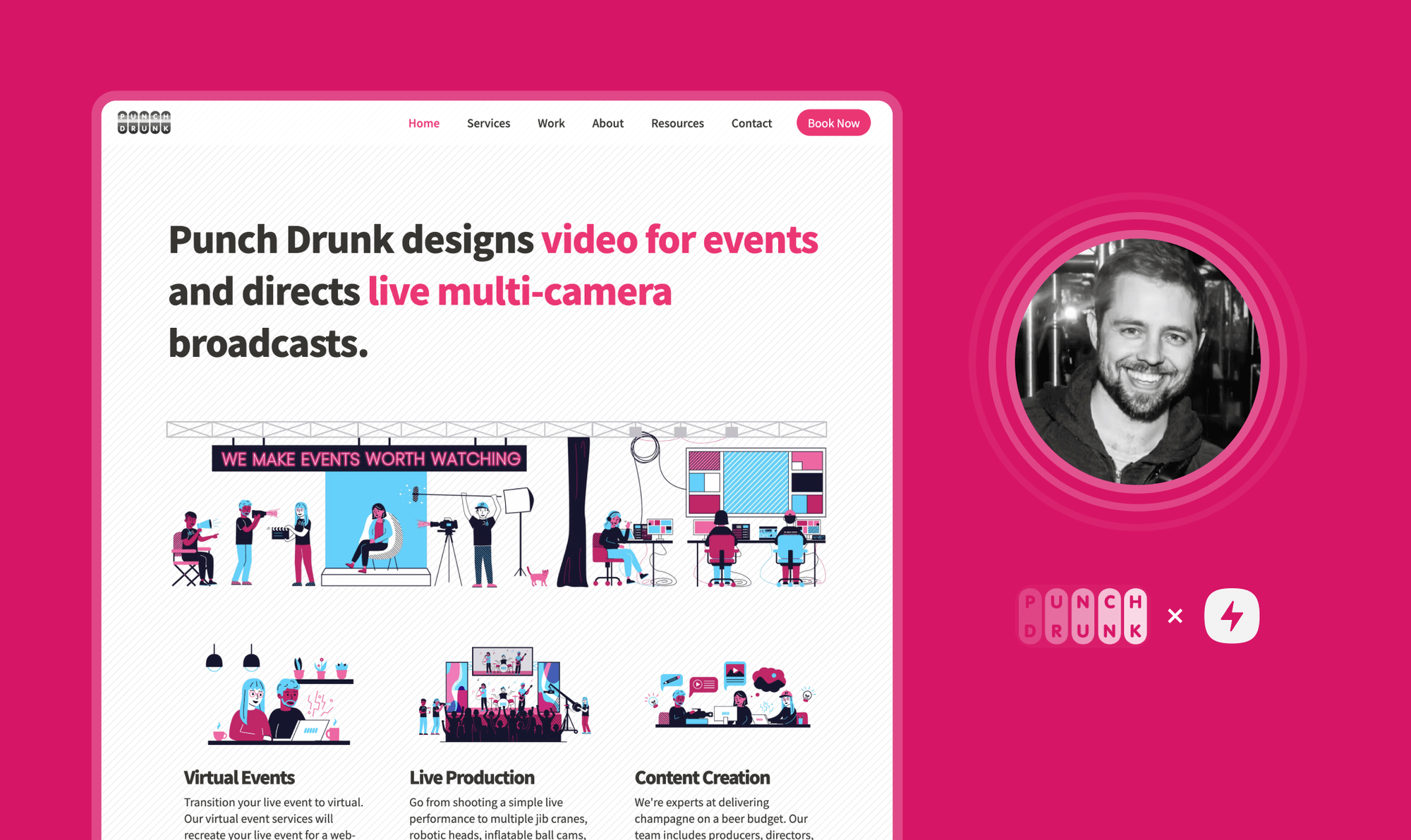 Case Study: Punch Drunk business website