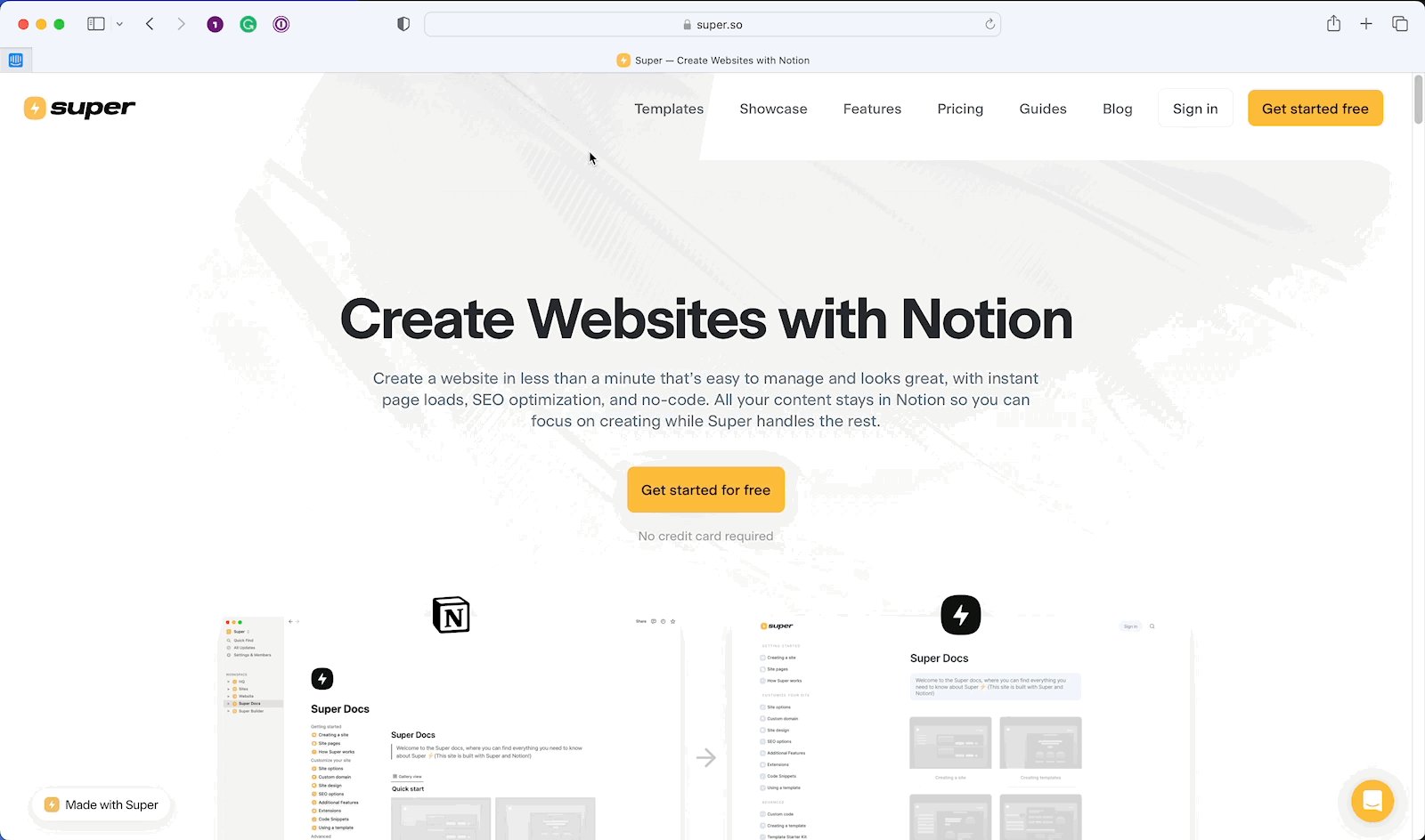 Dropdown lists in Notion navbar