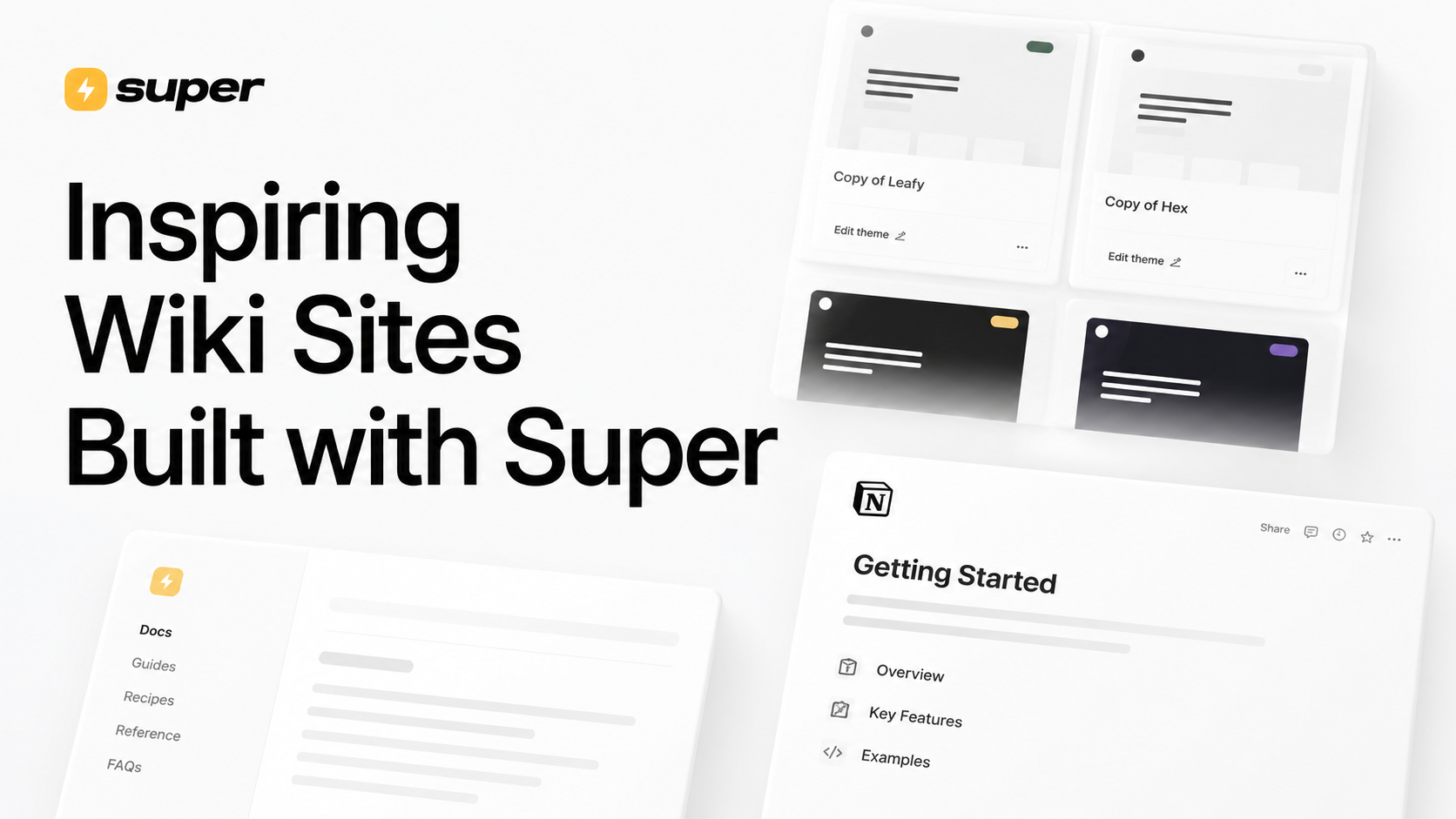 Inspiring Wiki Sites Built with Notion and Super