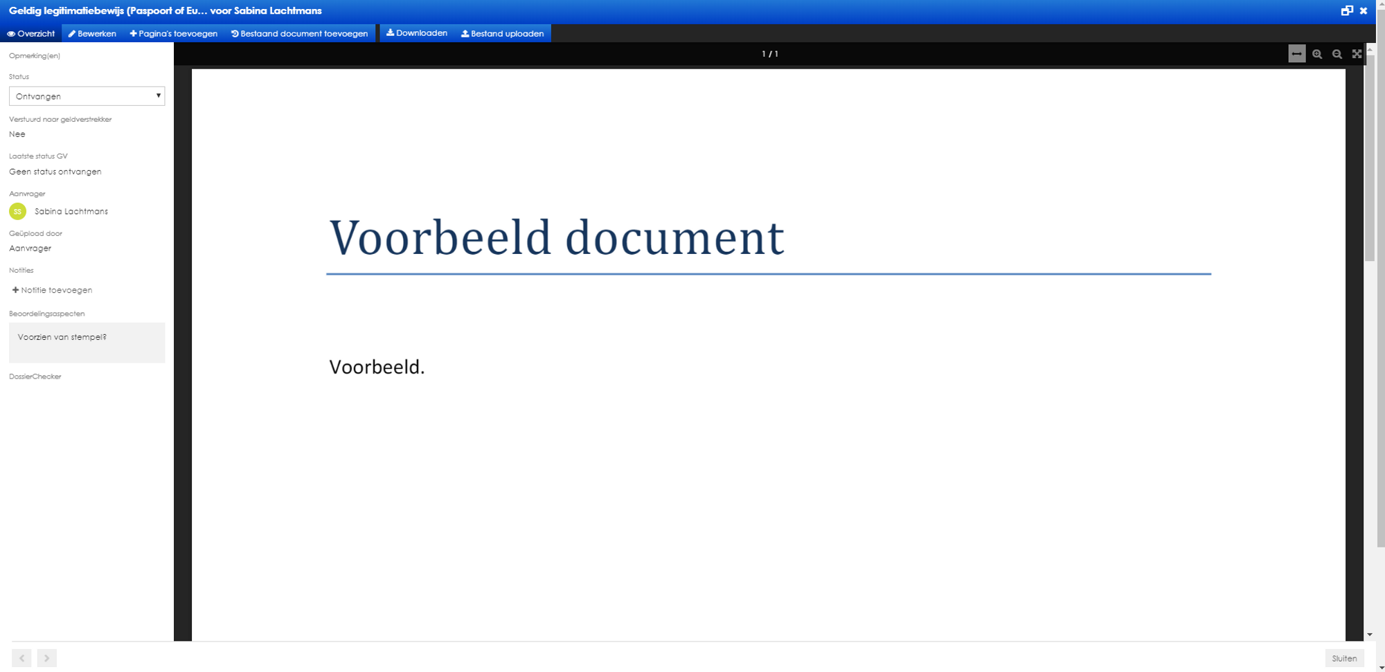 Documenten Inzien Documenten inzien