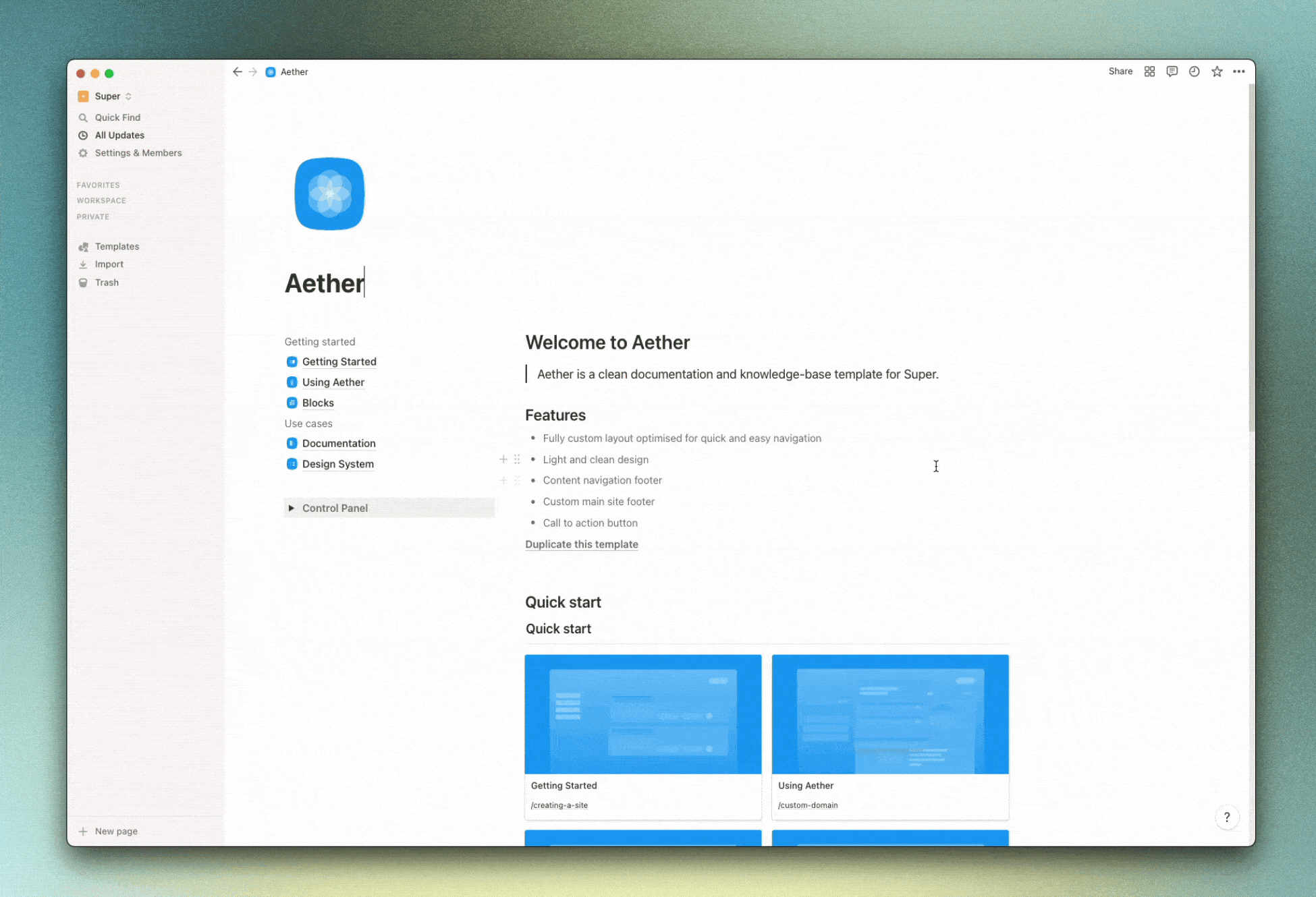 Adding a content navigation footer