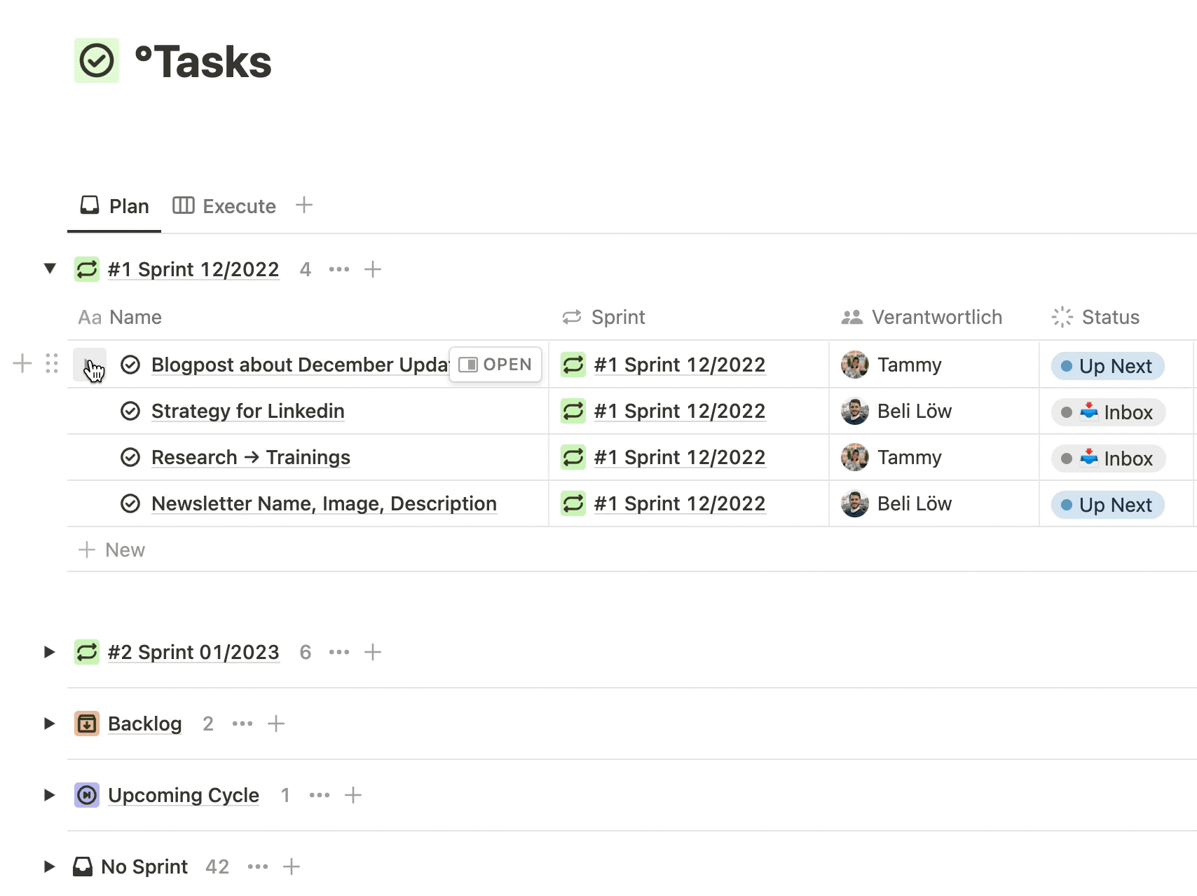Sub-tasks in Action 💥