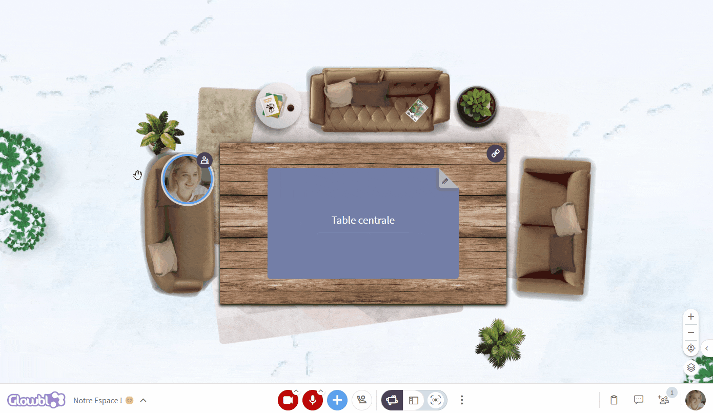 Se déplacer autour d’une table