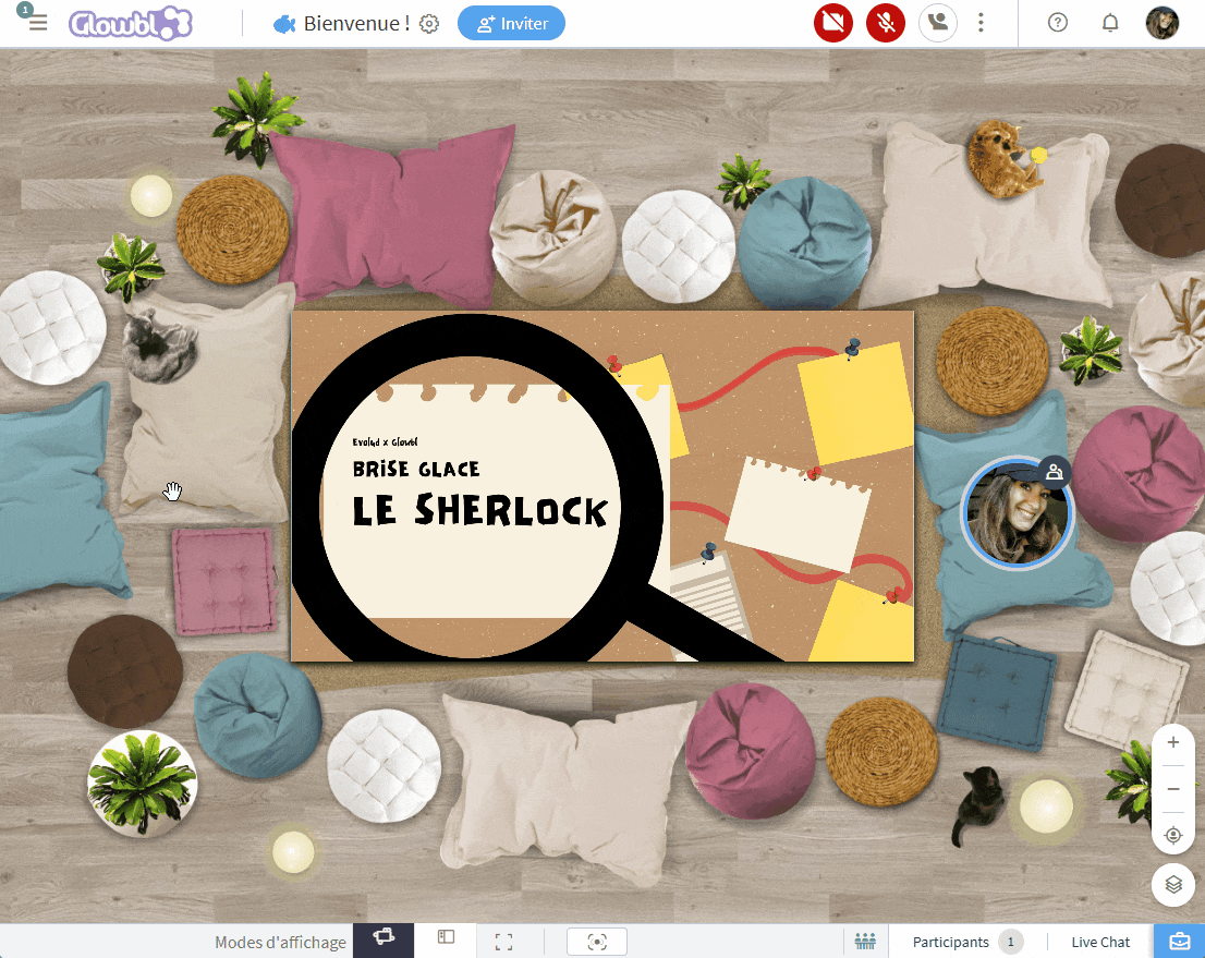 Naviguer entre les contenus projetés sur une table (Bibliothèque de la table)