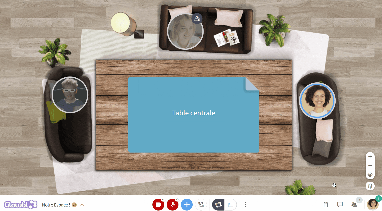Envoyer un message privé depuis le volet Participants