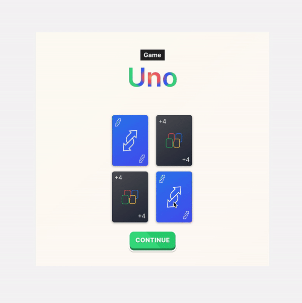 Uno Card Game Prototype ProtoPie Community