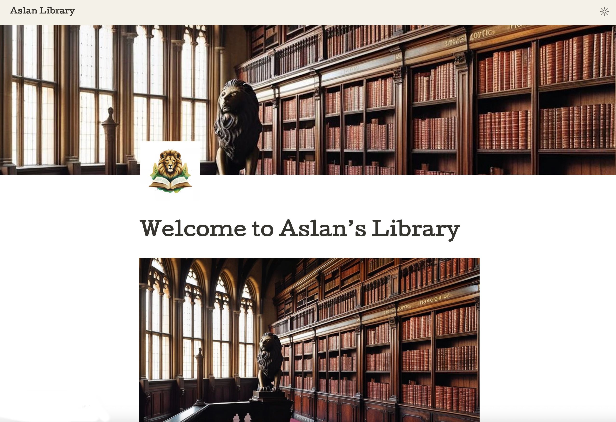 Aslan’s Library