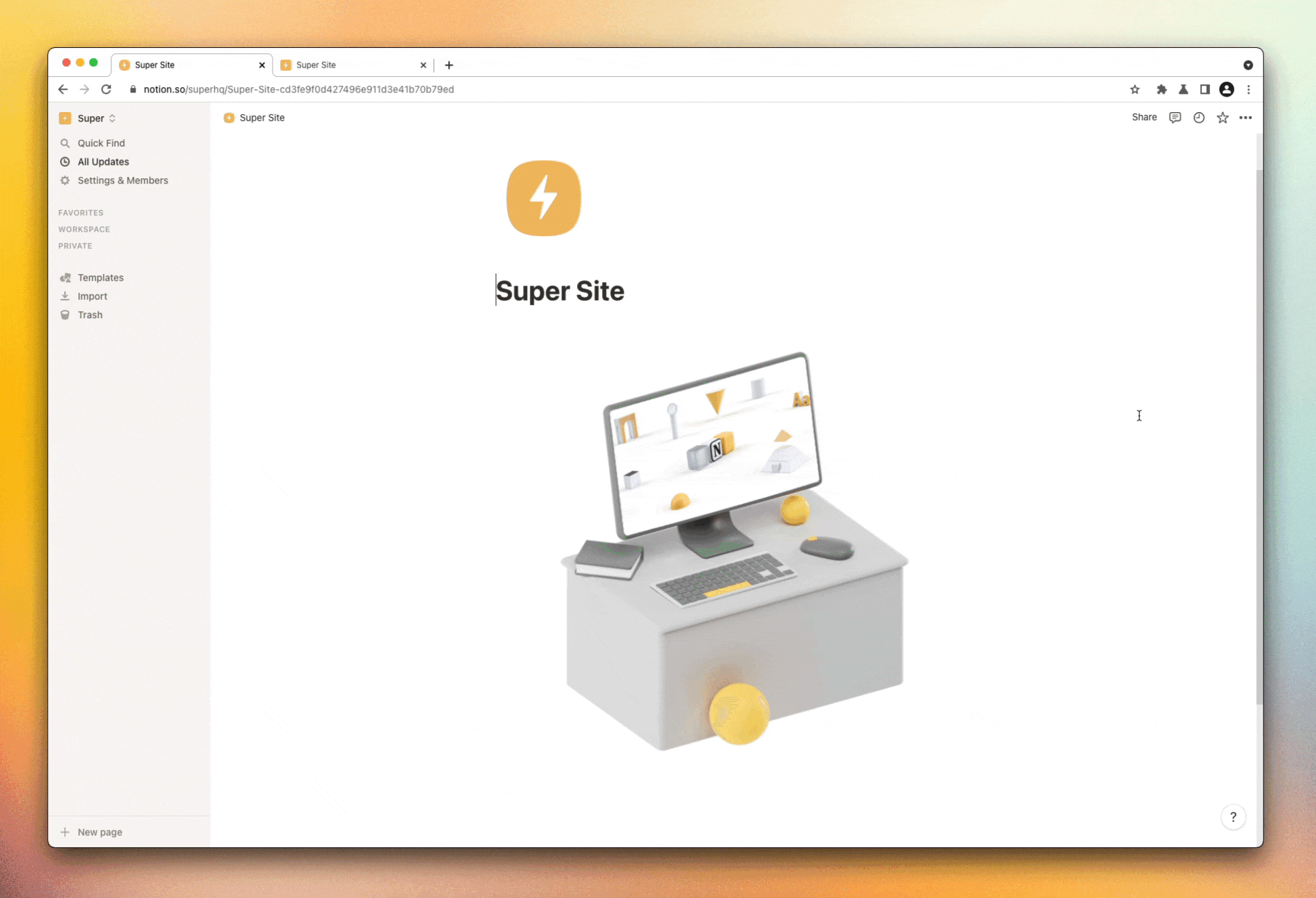Creating a linked image