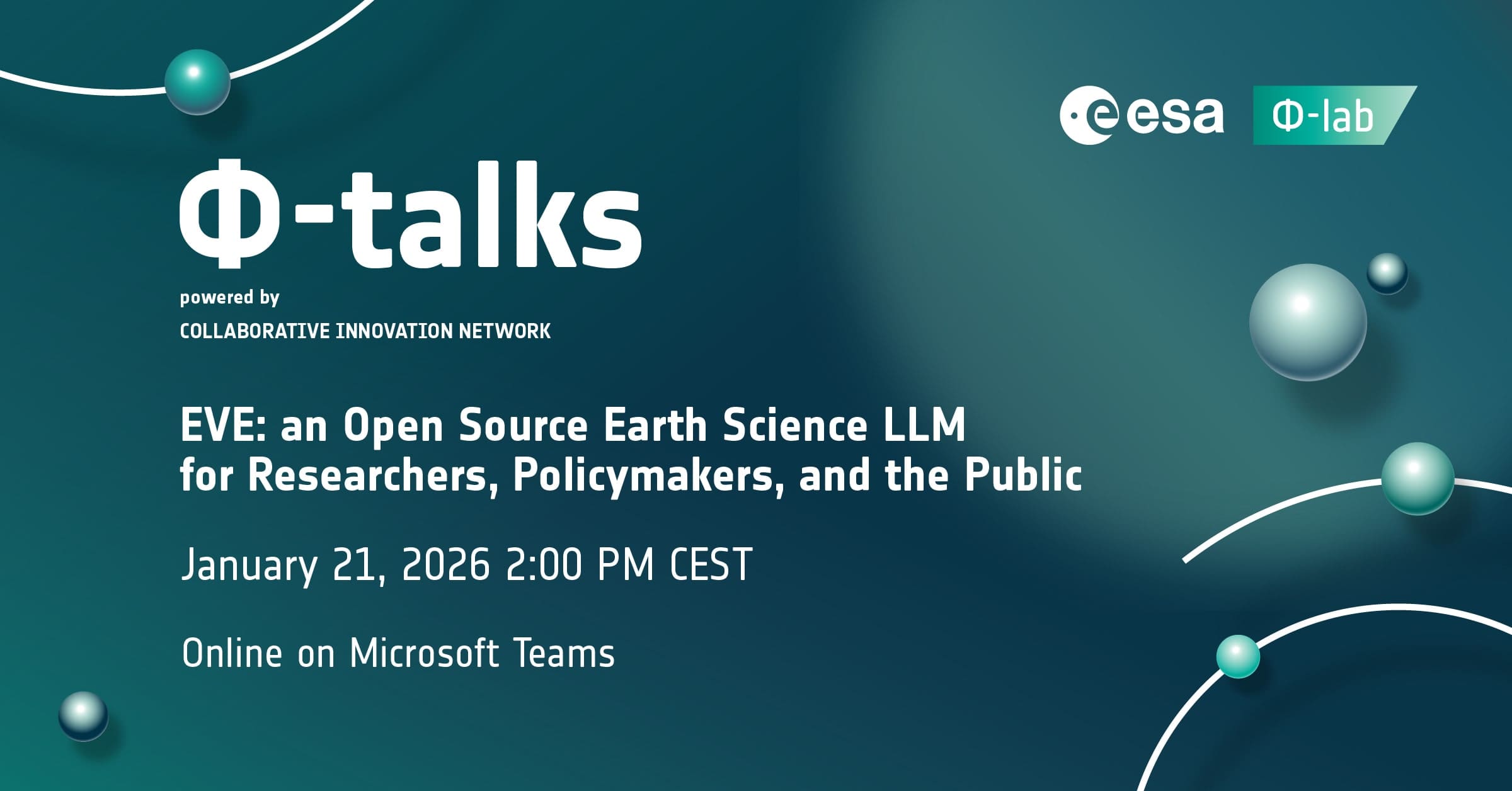 Welcome to the ESA Φ-lab Collaborative Innovation Network